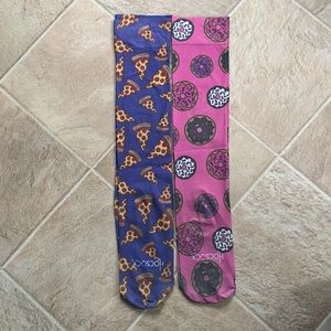 2 pair HocSocx Socks in Pizza & Donut